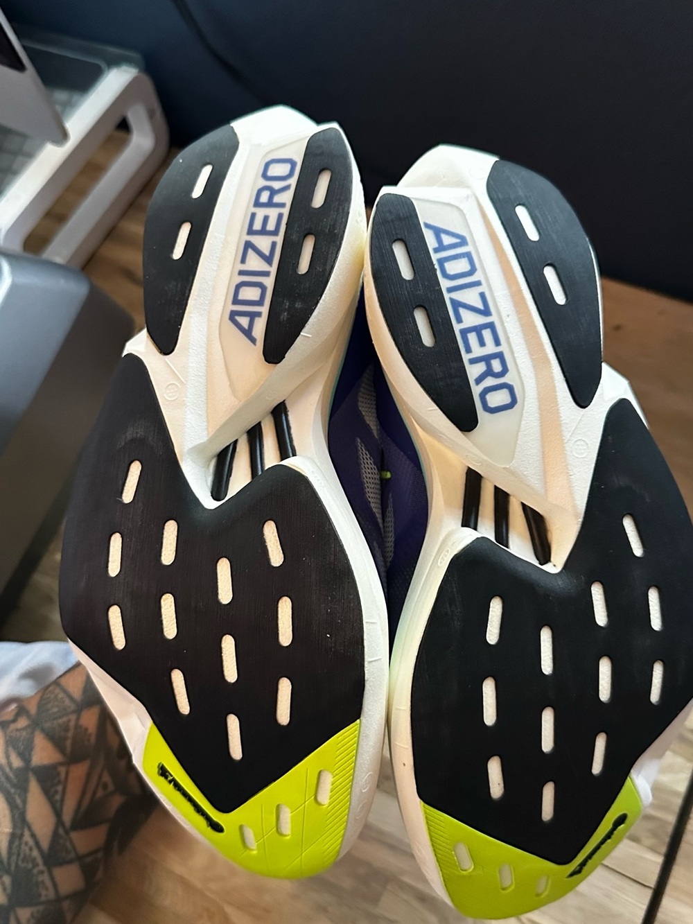 adidas Adizero Adios Pro 3 'Cobalt Blue Lucid Lemon - Picture 4 of 5